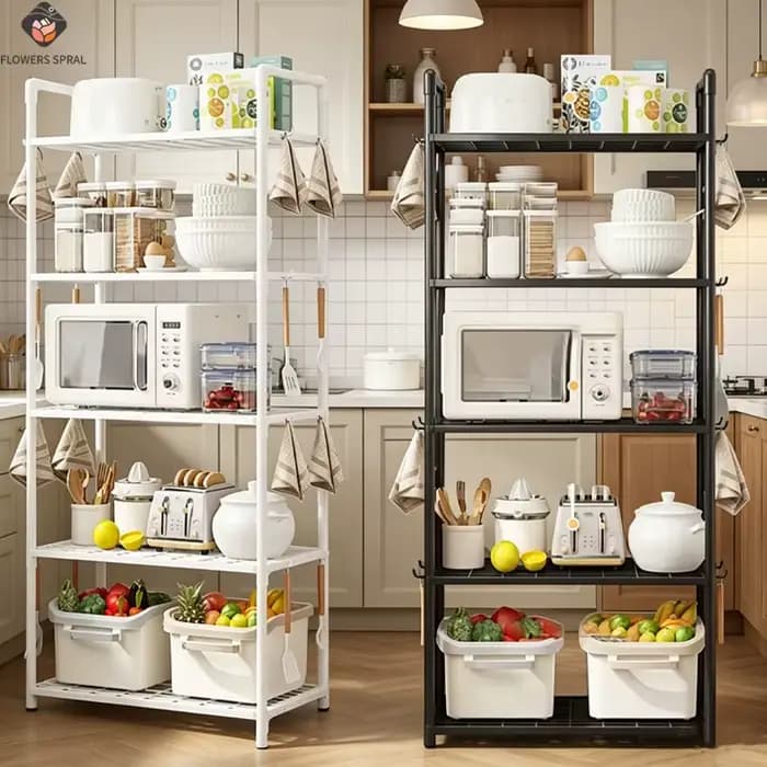 Étagère de rangement verticale à 4/5 niveaux