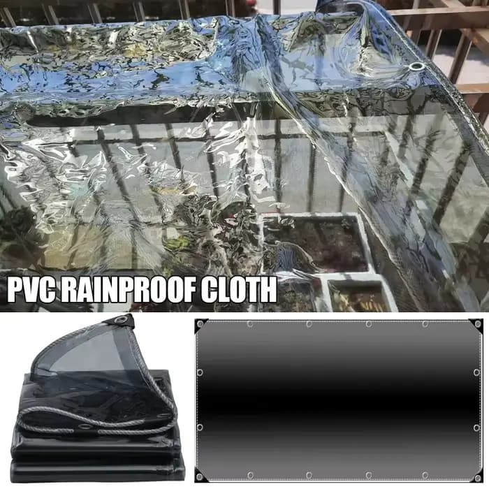 Gril imperméable transparent en PVC gris