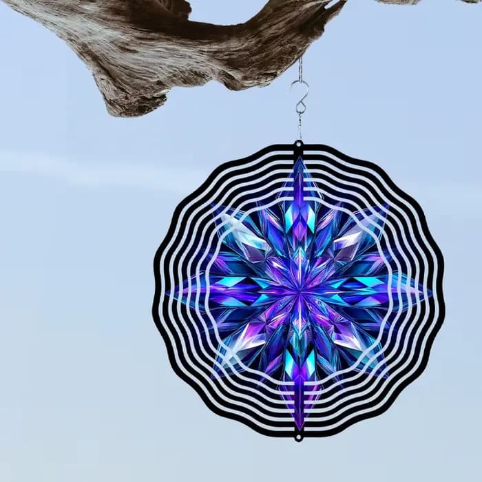 Mancor - Tourniquet à vent en métal 3D pour jardin extérieur