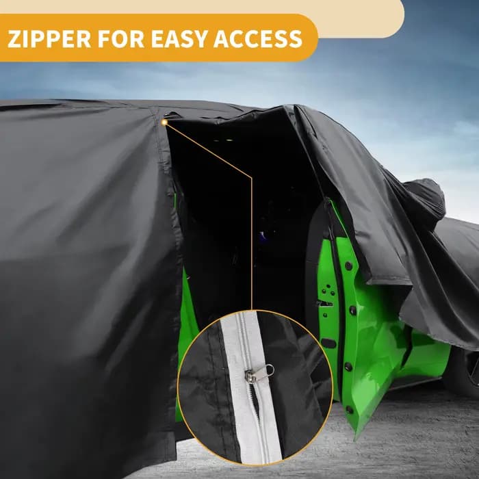 Housse de voiture imperméable toutes saisons Motoforti – Protection extérieure complète résistante aux UV pour Vauxhall Mokka 210D-PU