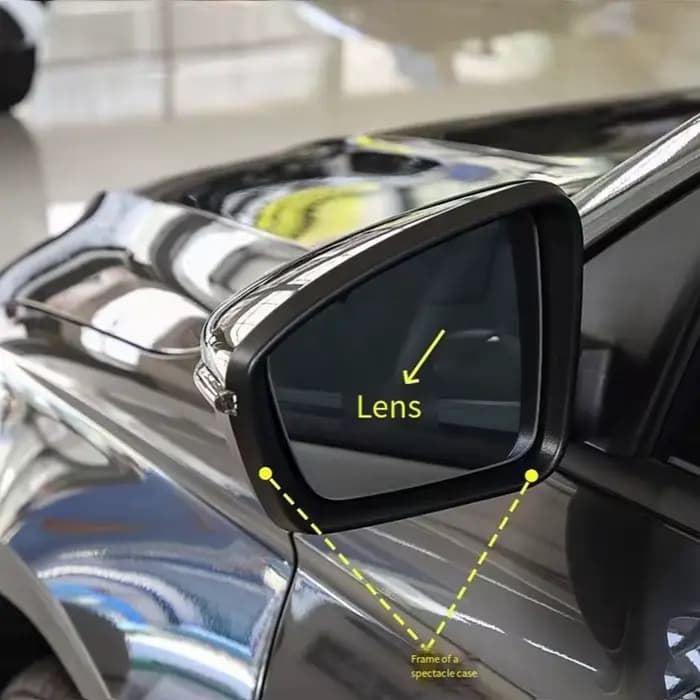 Pour Geely Emgrand / Vision S1 2018–2025 – Boîtier de rétroviseur extérieur de voiture avec lentille