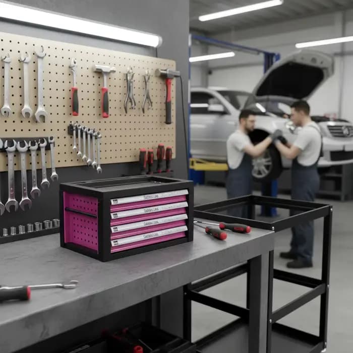 Armoire à outils roulante à 4 tiroirs haute capacité | Coffre