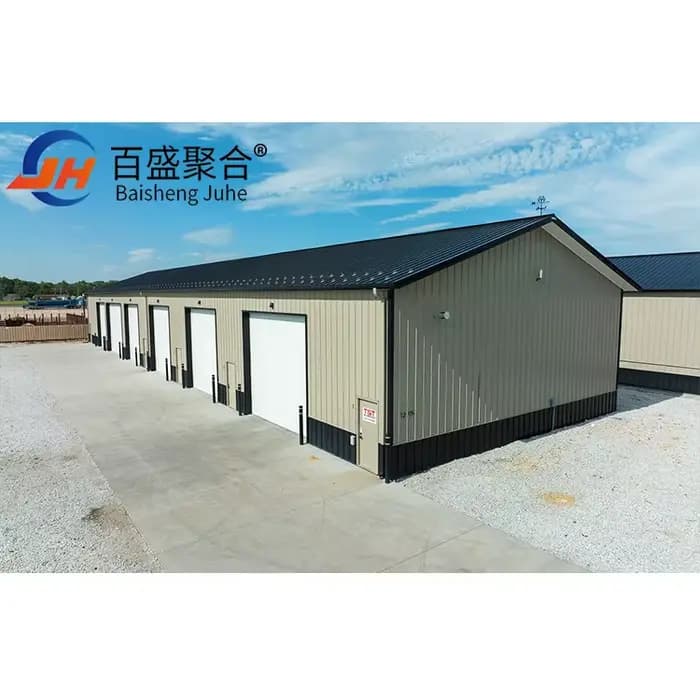 Structure en acier préfabriquée pour abri de voiture