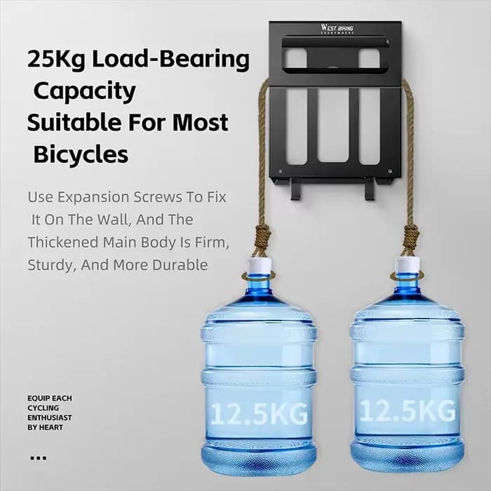 WEST BIKING – support mural multifonctionnel pour vélo
