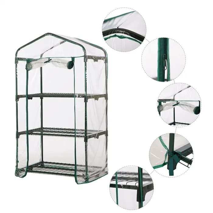 Serre de jardin en PVC pour plantes domestiques