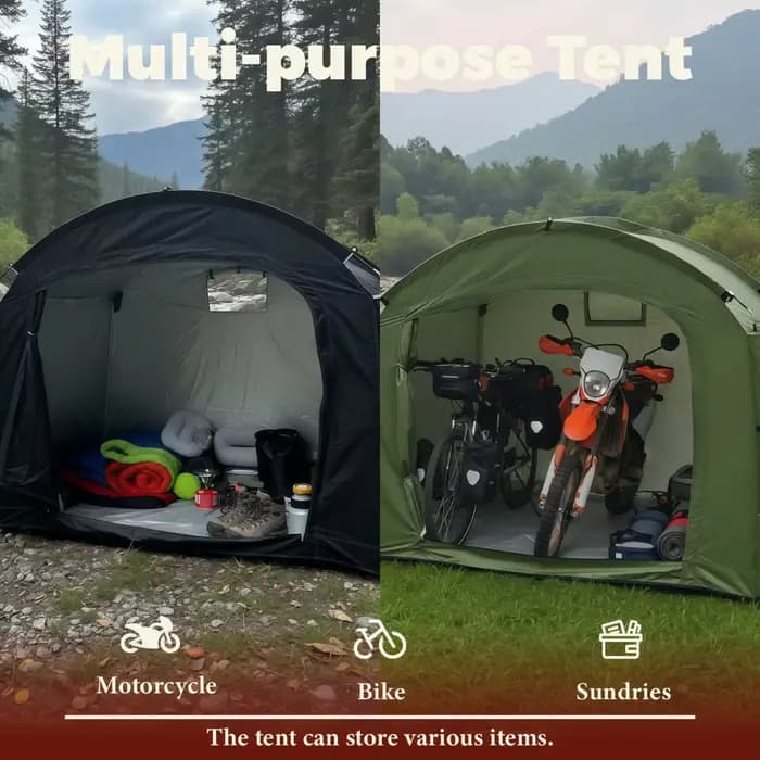 Abri de vélo portable pour l'extérieur avec tissu Oxford épaissi
