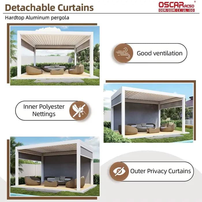 Ensemble table et bancs de pique-nique en métal thermoplastique pour extérieur avec trou pour parasol
