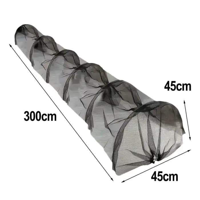 Couvercle en plastique pour Tunnel de plantation en maille noire agricole