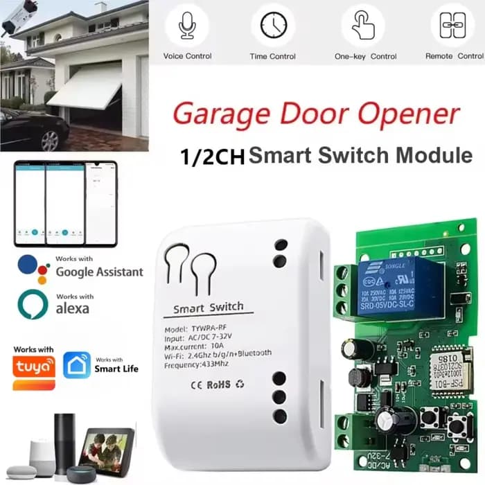 WIFI Porte de garage intelligente Interrupteur de moteur d’accès