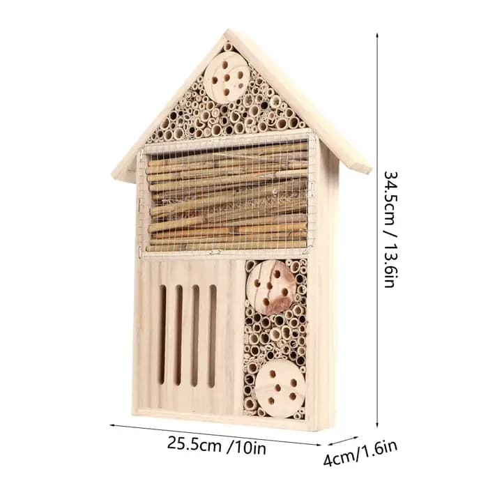 Maison d'insectes en bois de jardin