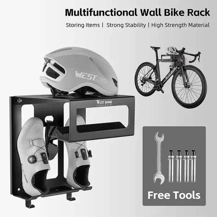 WEST BIKING – support mural multifonctionnel pour vélo