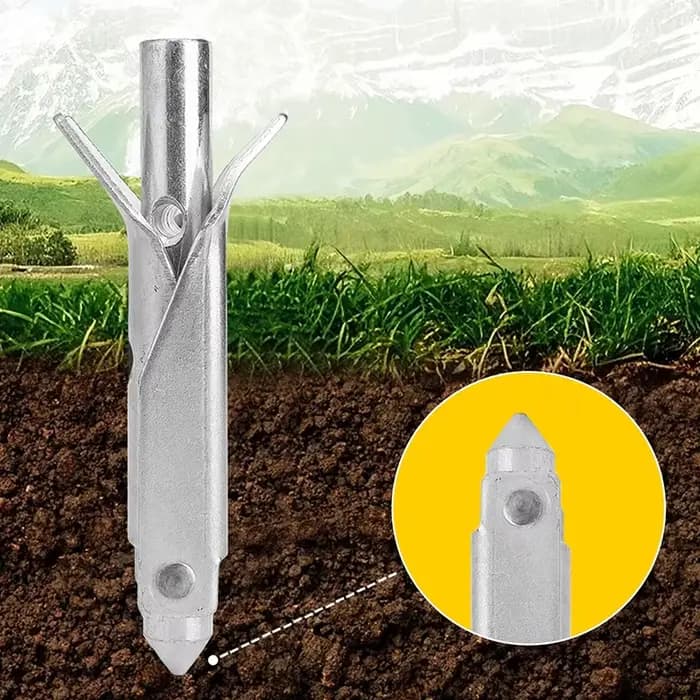 Ancre de terre en acier robuste antirouille