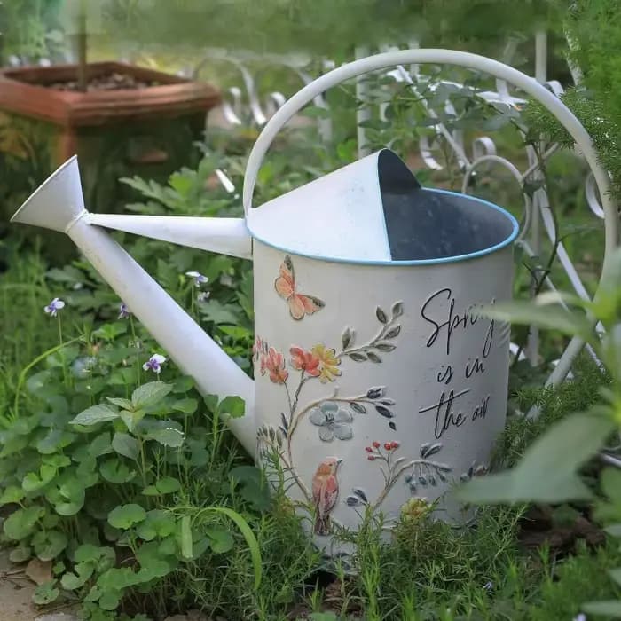 Arrosoir en métal Vintage