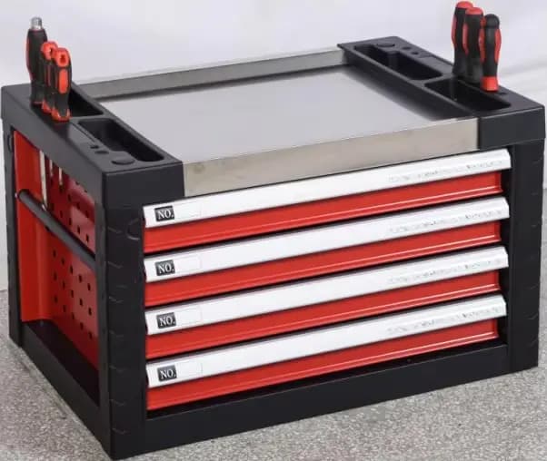 Armoire à outils roulante à 4 tiroirs haute capacité | Coffre