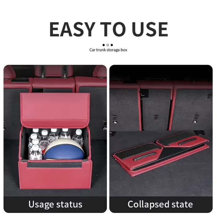 Limud organisateur de rangement de coffre de voiture avec couvercle Portable pour AUDI Q4 Q6 Q8 e-tron A4 Allroad A6