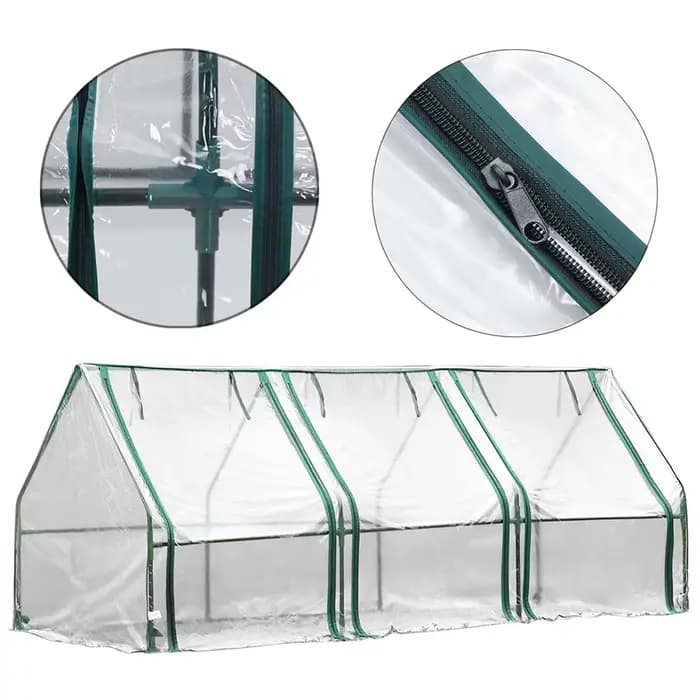 Serre avec Couverture Transparente en PVC