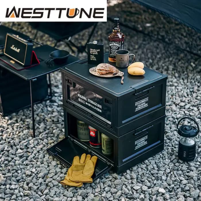 WESTTUNE boîte de rangement extérieure 20L 30L 45L 55L bac