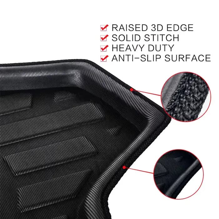 Coussin de rangement pour coffre de voiture, pour Ford Fiesta B299 MK6 Hatchback 2009 ~ 2017 2010 2012, doublure imperméable et facile à nettoyer, tapis de coffre antidérapants