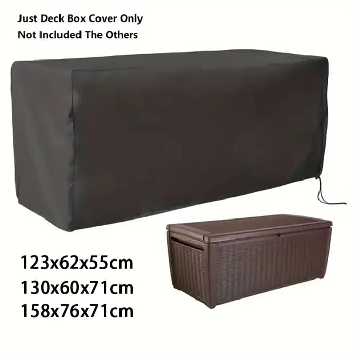 Housse de protection 210D pour bac de rangement extérieur