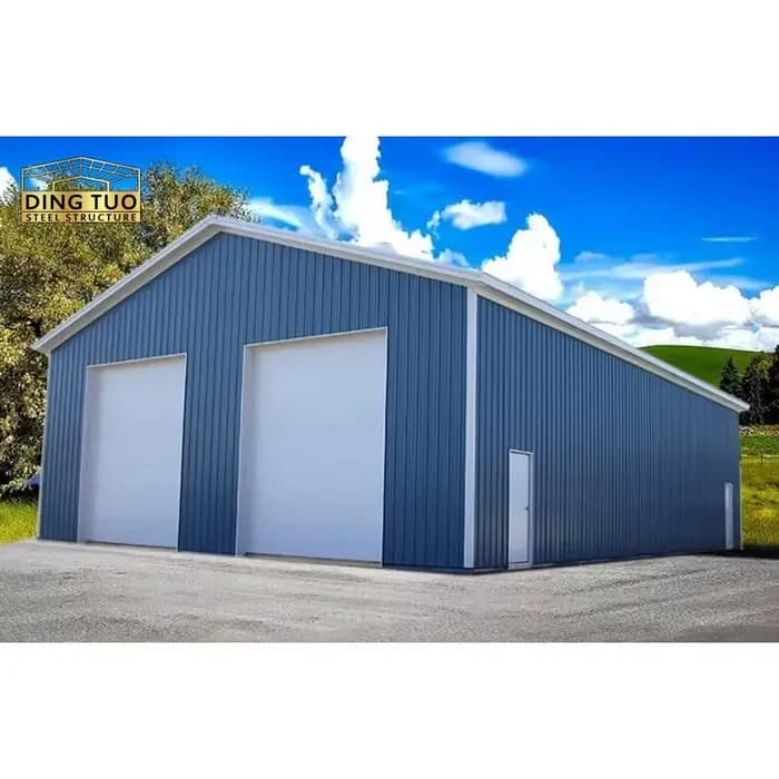 Garage en acier galvanisé avec revêtement antirouille