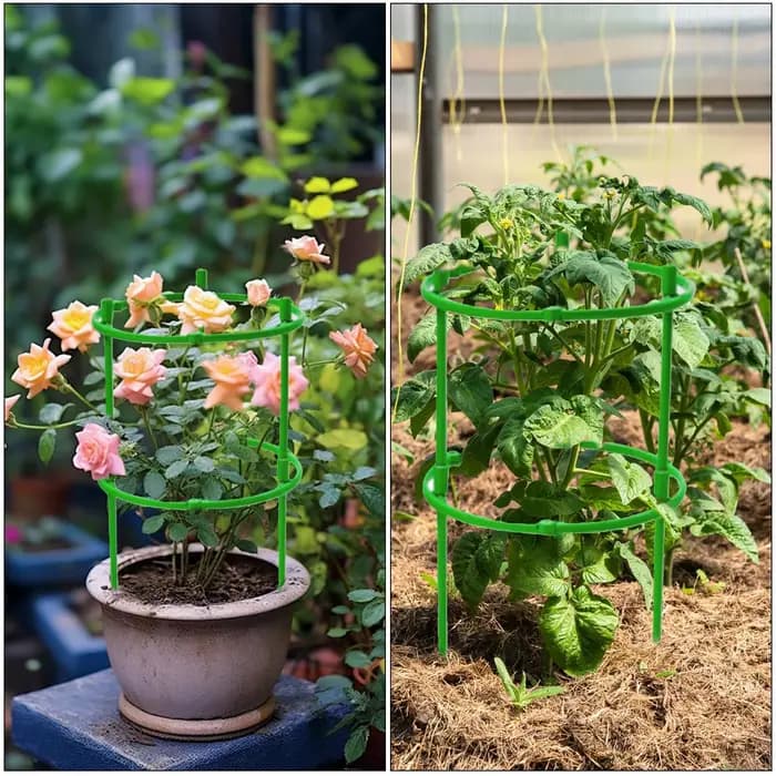 Cages verticales pour tomates