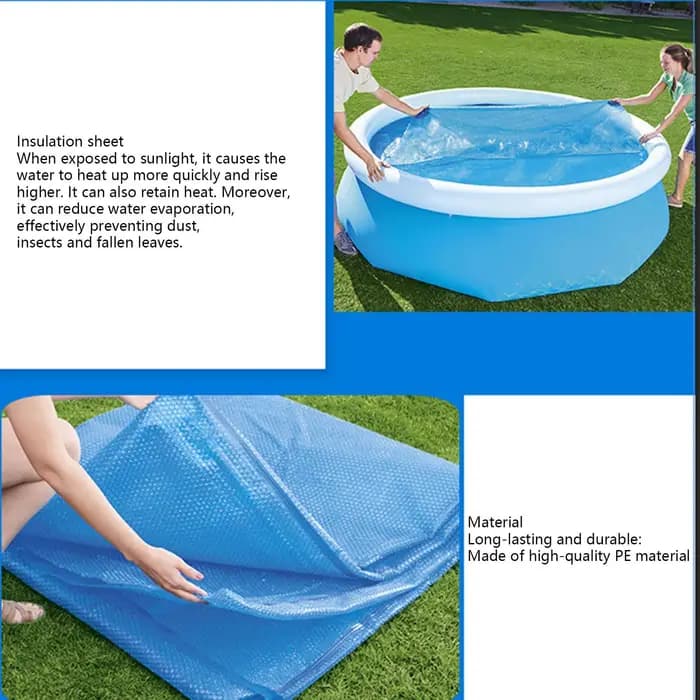 Couverture solaire isolante pour piscine hors sol