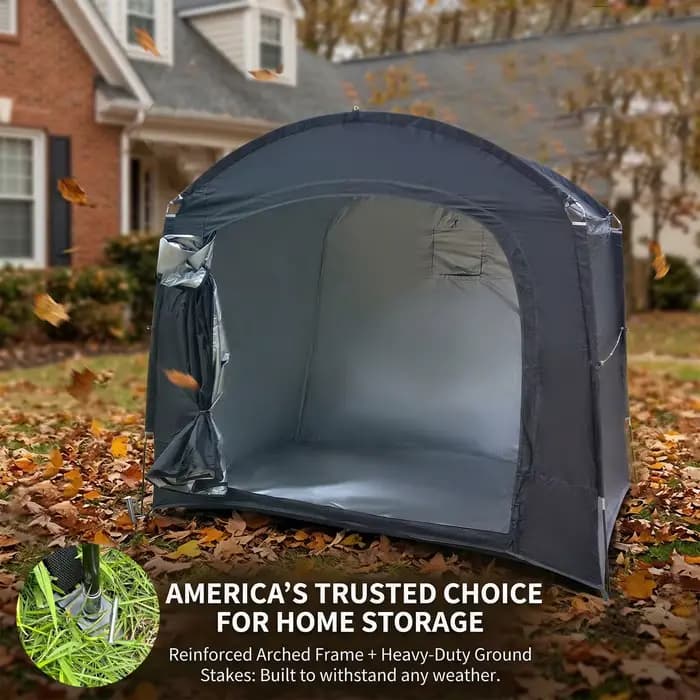 Abri portable pour vélo d'extérieur avec tissu Oxford épaissi