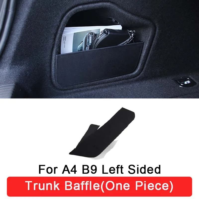 Planche de Rangement Latérale pour Coffre de Voiture, Accessoires Automobiles pour Audi A4, B8, B9,