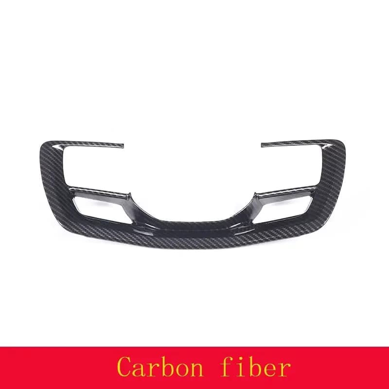 Couverture de cadre décoratif de volant de voiture en Fiber de carbone ABS, accessoires de voiture p