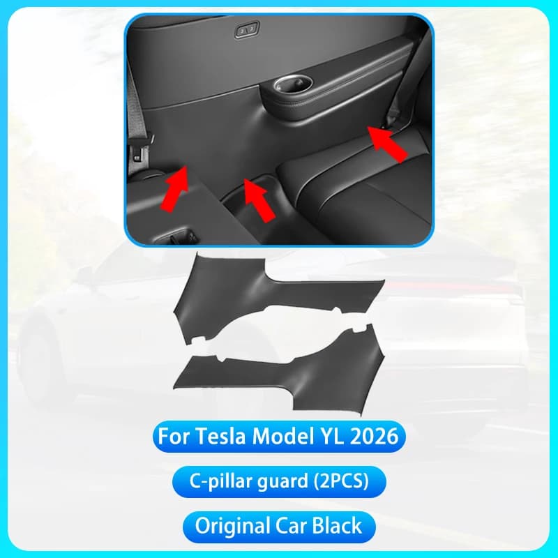 Pour Tesla Model YL Lancement 2026 – Kit de protection latérale de coffre arrière en TPE, couverture
