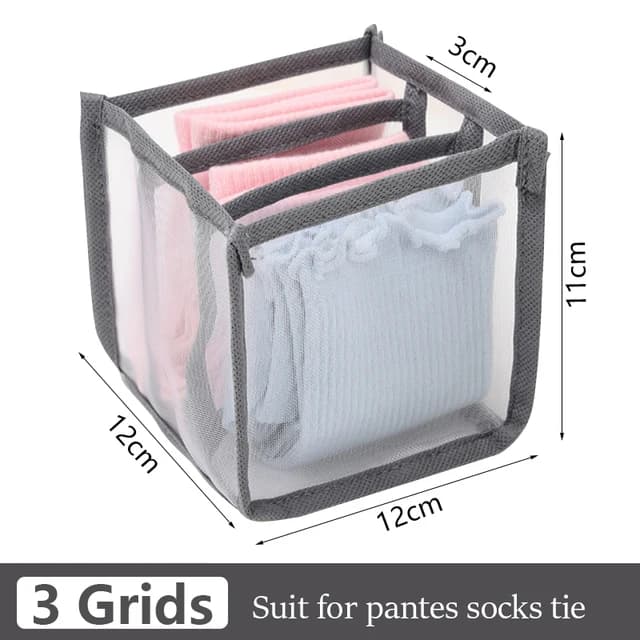 Organisateur de tiroir pour sous-vêtements, boîte de rangement pliable, organisateurs de placard, di