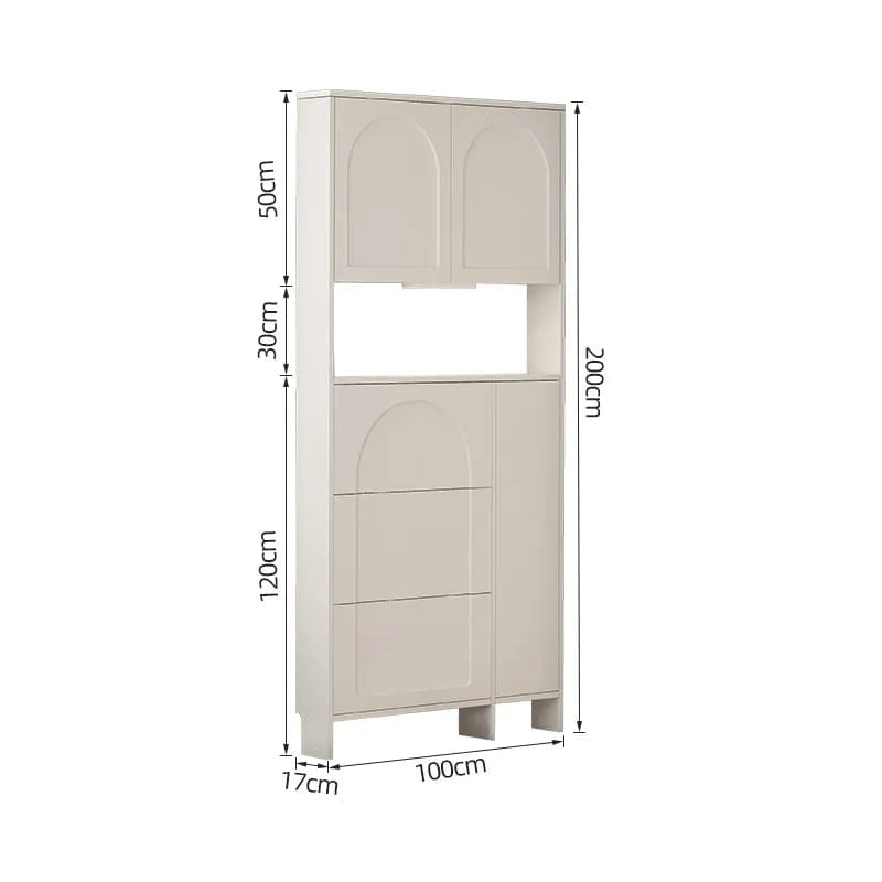 Meuble à chaussures de luxe compact avec couvercles, organisateur de chaussures économique avec sépa