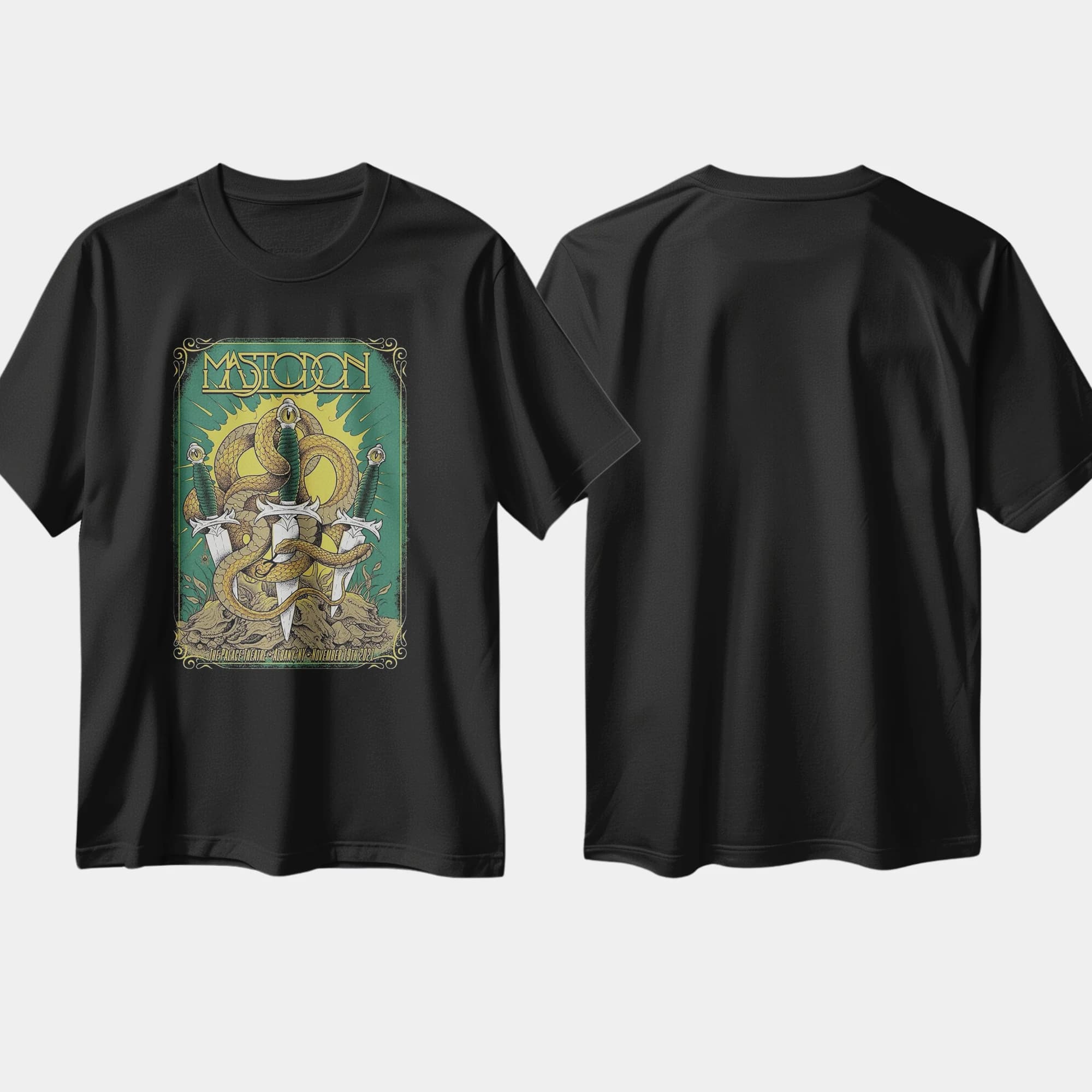 T-shirts Heavy Metal Band Rock pour Mastodons, 100% coton, col rond, chemise à manches courtes