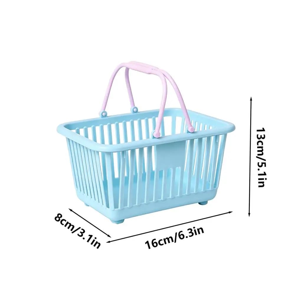 Petit panier de rangement avec poignées, mini paniers pour jouets d'enfants, collations, bureau, sal