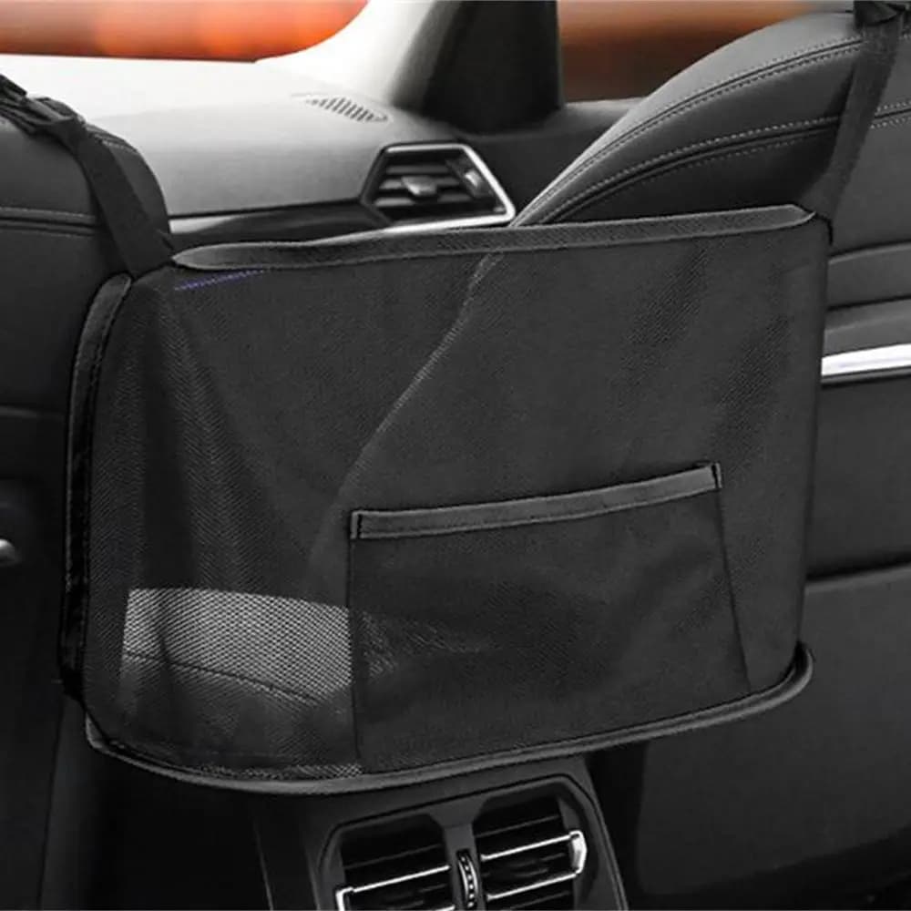 Sac de rangement en nylon élastique pour voiture, porte-bagages, filet à bagages, coffre à mailles élastiques, boîte de poche d'évaluation