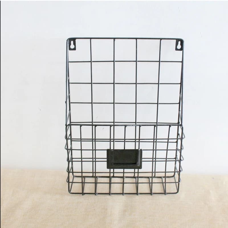 Étagère de rangement murale, panier à fil, support de fichiers de Magazine, support suspendu de Foyer de documents