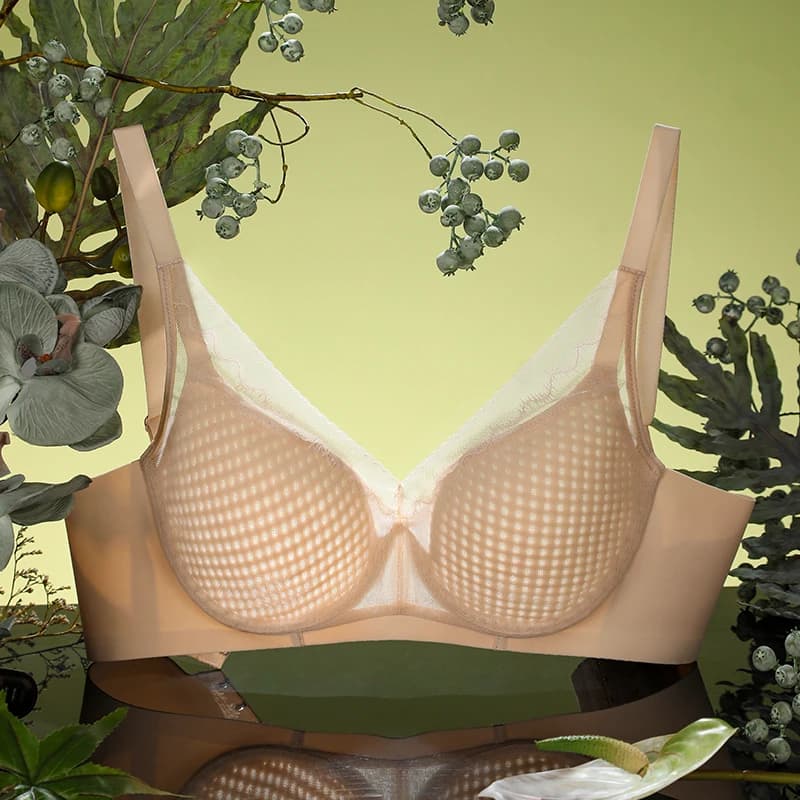 Soutien-gorge grande poitrine pour femme, soutien-gorge léger, respirant, sans couture, soutien doux, collection de seins, anti-affaissement, OWD6105