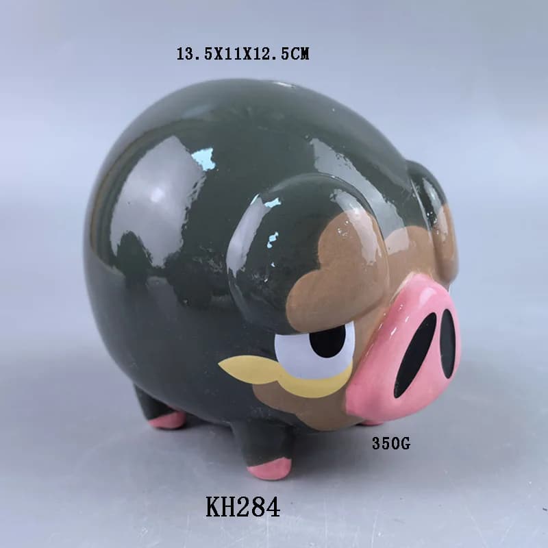 Tirelire cochon coffre-fort caché créatif en céramique fusée tirelire cadeau économie d'argent chat/licorne banque de pièces