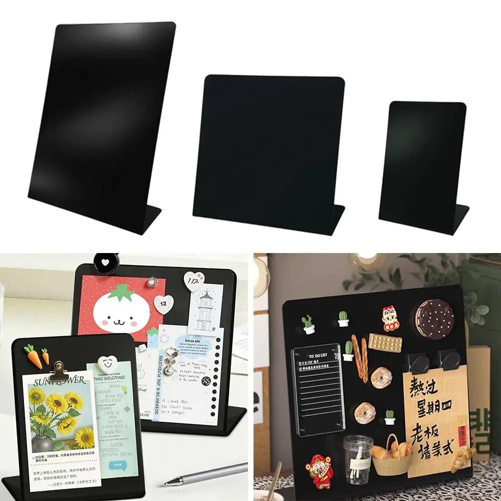 Tableau magnétique en métal vertical, design DIY, tableau de messages de bureau, badge, notes, rangement, affichage, tableau d'affichage de messages