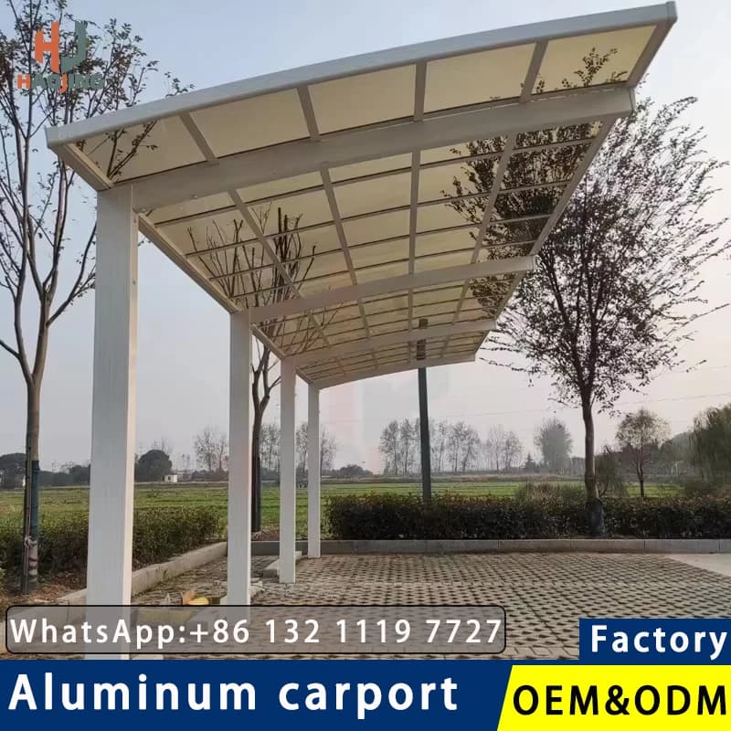 Abri de voiture extérieur en aluminium pour jardin, garage métallique pour voiture, abri de voiture extérieur 3x6 pour stationnement