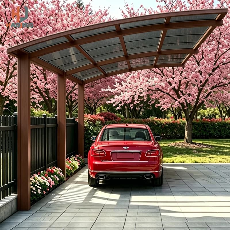 Abri de voiture extérieur en aluminium pour jardin, garage métallique pour voiture, abri de voiture extérieur 3x6 pour stationnement