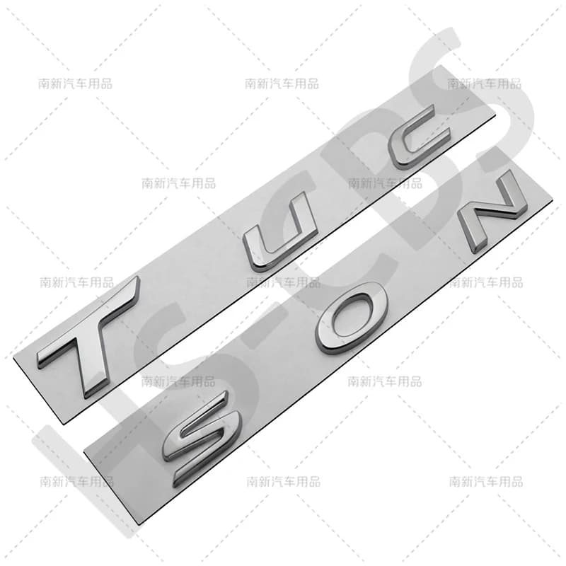 ABS Tucson Logo coffre arrière Badge lettre Logo voiture hayon corps autocollant Tucson emblème accessoires