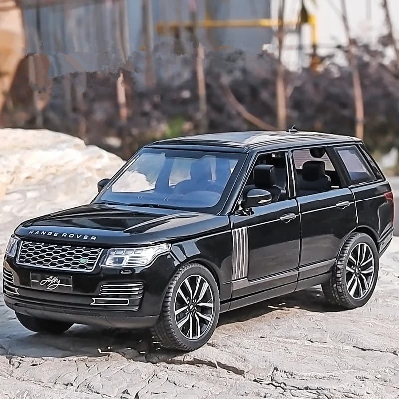 Range Rover – modèle de voiture de sport SUV en alliage métallique, véhicules tout-terrain moulés sous pression, Collection sonore et lumineuse, jouets pour enfants, cadeau, 1/32