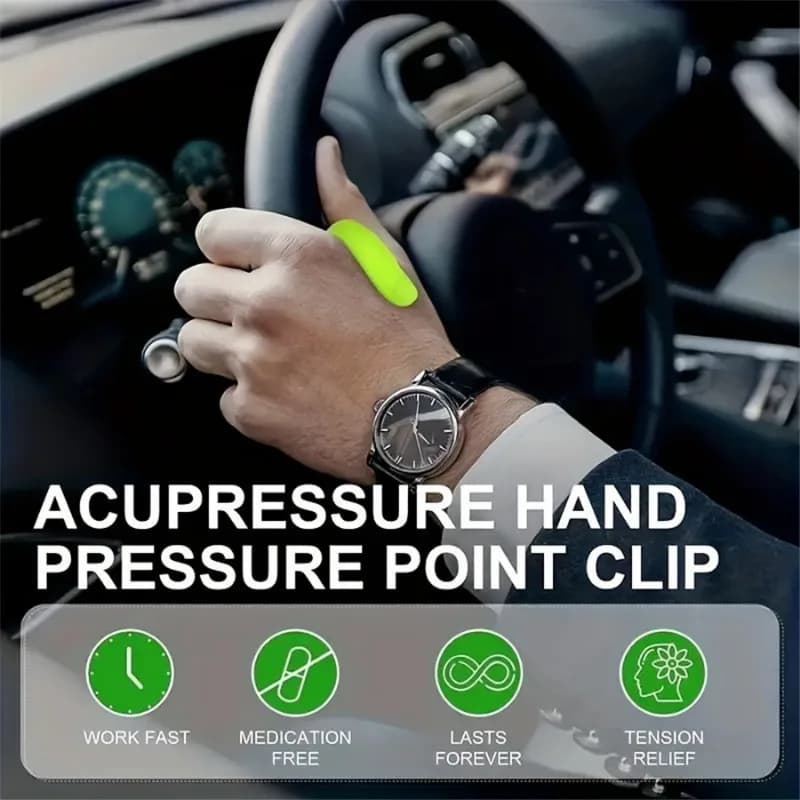 Clip de point de pression Shiatsu pour pouce et main, pince d'acupression relaxante, Massage du pouce, soulage les maux de tête et le Stress, 1 pièce
