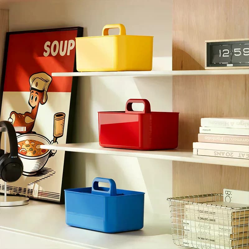Boîte de rangement multifonctionnelle, boîte de rangement de bureau durable de grande capacité, rangement pour sous-vêtements, adaptée au rangement des articles divers
