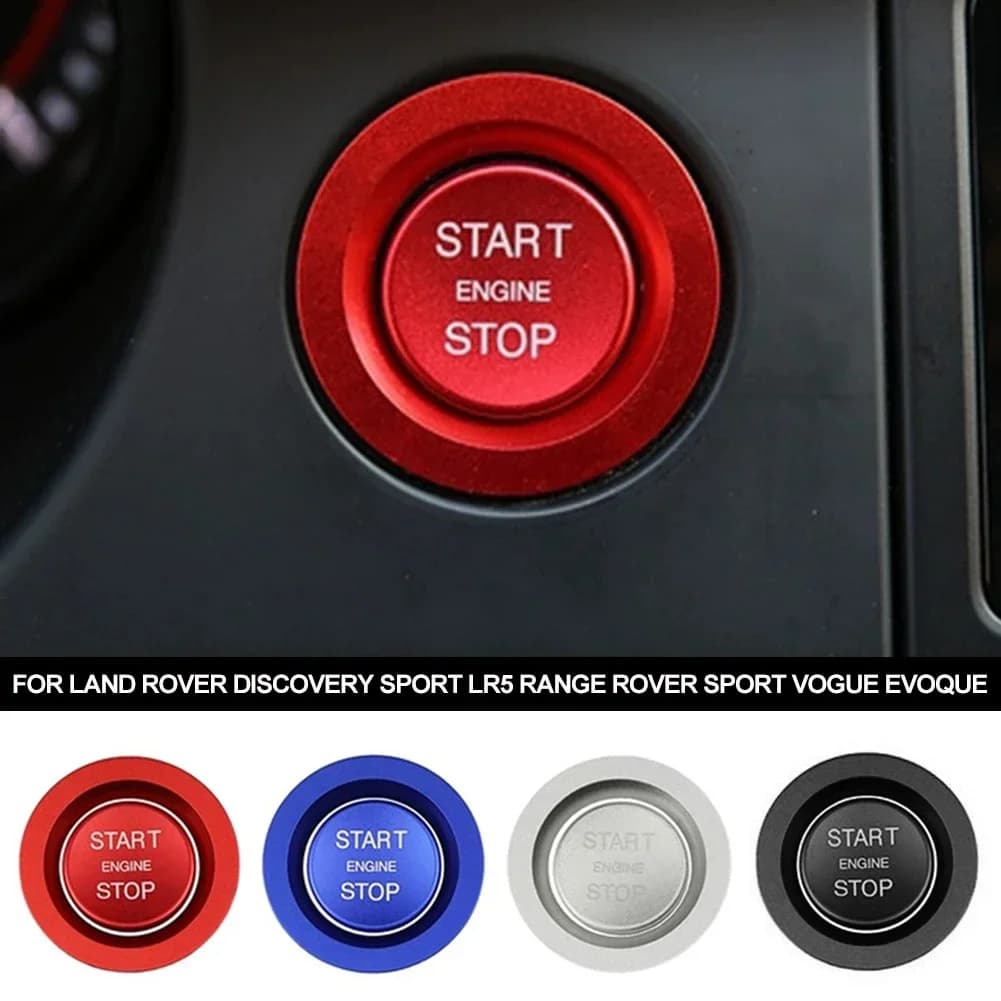 Pour Land Rover Discovery Sport LR5 Range Rover Sport Vogue Evoque voiture ABS moteur démarrage arrêt bouton garniture rouge/argent/bleu/noir