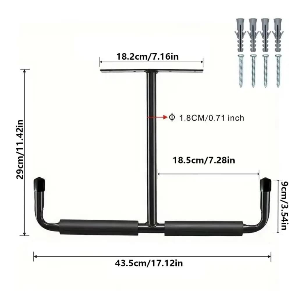 Étagère murale de plafond, gain de place, résistante à la rouille, crochet de rangement pour garage, facile à installer, forte capacité de charge