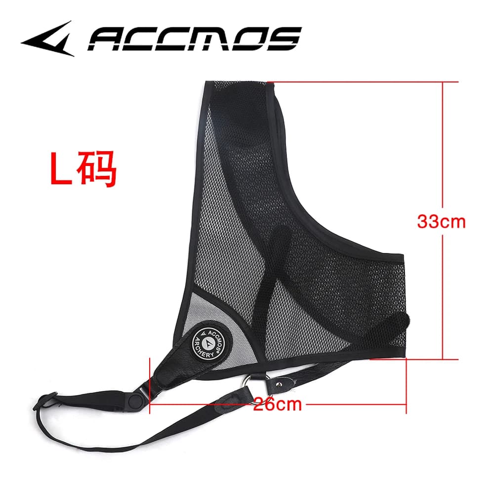 ACCMOS – Protection de poitrine pour tir à l'arc, main gauche/droite, tissu respirant et Durable réglable pour arc classique traditionnel