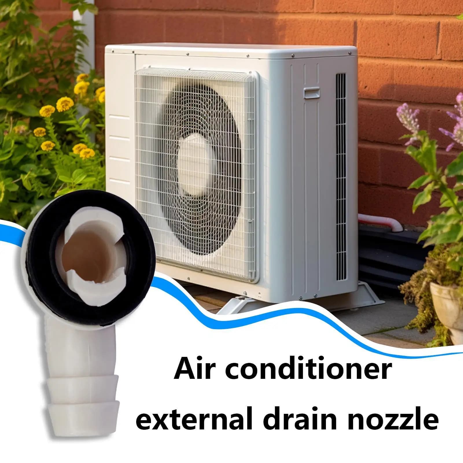 Connecteur de sortie de drain d'angle droit pour climatiseur, tuyau de drainage, outil de drainage de climatisation