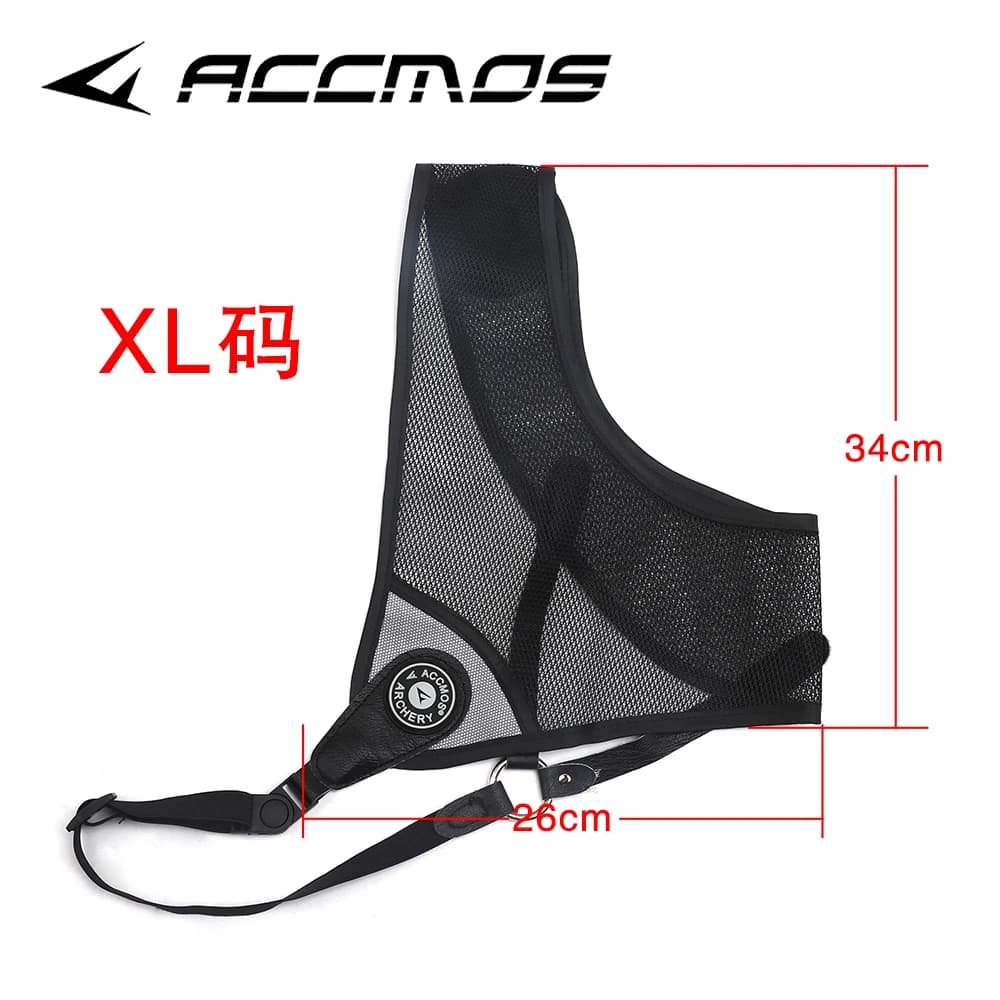 ACCMOS – Protection de poitrine pour tir à l'arc, main gauche/droite, tissu respirant et Durable réglable pour arc classique traditionnel
